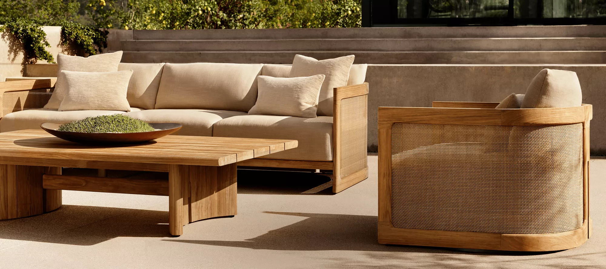 Trieste Teak Hotel Outdoor Sofa Set | Howvin Furniture Trieste Teak Hotel Outdoor Sofa Set | Howvin Furniture