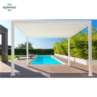 개폐식 지붕이있는 2m X 2m Pergola