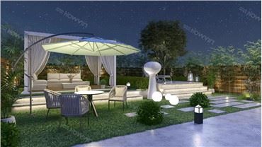 알루미늄 판금 지붕 전망대 Pergola